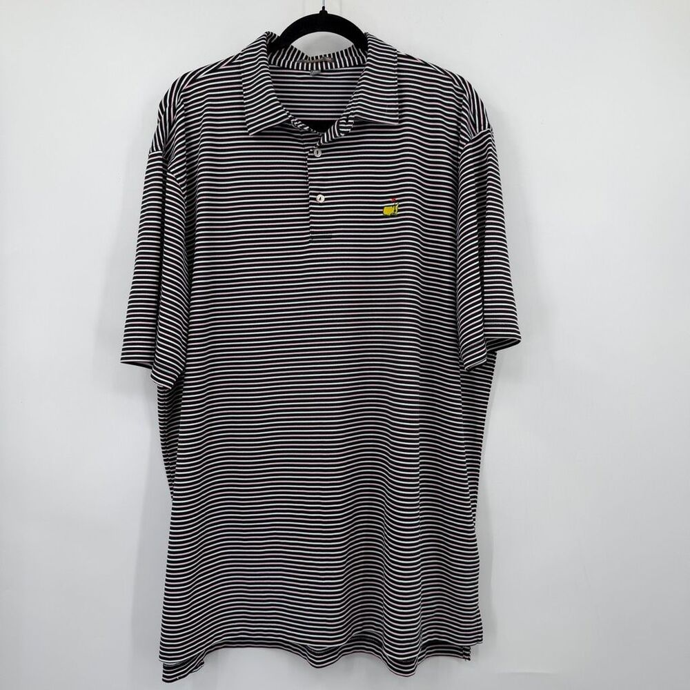 Peter Millar Summer Comfort Masters Golf Polo Shirt Striped Men’s XXL